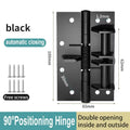 4 Inch Automatic Door Closer Hinge for Cabinet Wardrobe Multi-function Detachable Spring Hinges Positioning Door Closer