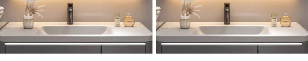 Bathroom Furniture Mirror Cabinet Modern Solid Wood Bathroom Smart with Light Defogging Beauty Mirror with Storage Locker