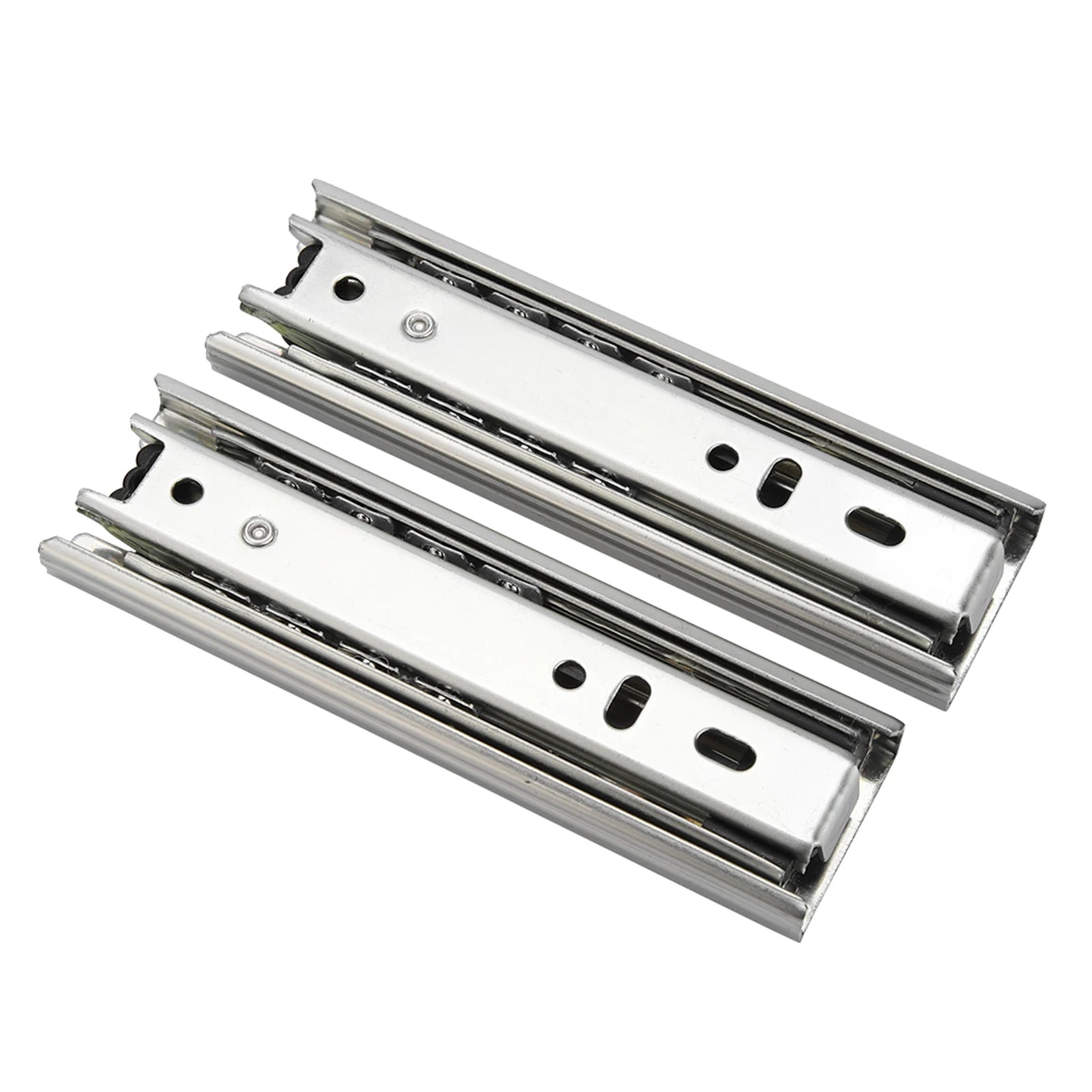 2pcs 5in Mini Short Drawer Slides Furniture Guide Rail Full Extension Kitchen Cupboard Drawer Hardware 35mm Width