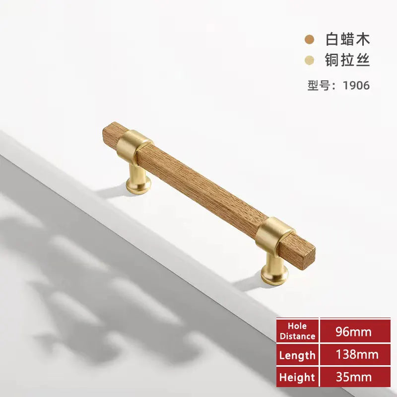 Wooden Cabinet Handles for Furniture Drawer Knobs Kitchen Cupboard Handles Wardrobe Door Knob and Handle Furniture Hardware