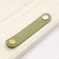 Nordic Modern Style Soft Kitchen Wardrobe Cabinet Environmentally Door Pulls Drawer Handle Furniture Knobs Leather Handle