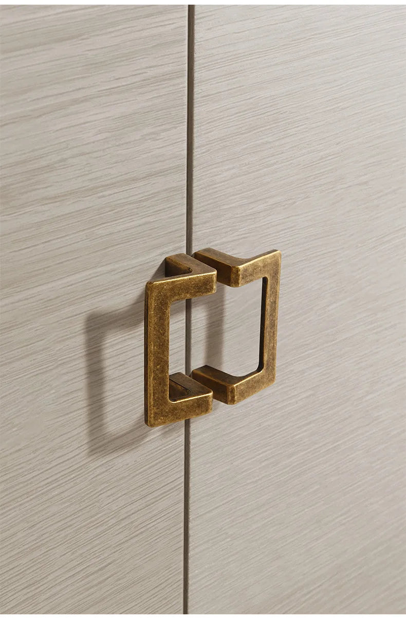 Modern minimalist cabinet doors, square pair handles, Nordic wine cabinets, shoe cabinets, wardrobe doors, antique handles, draw