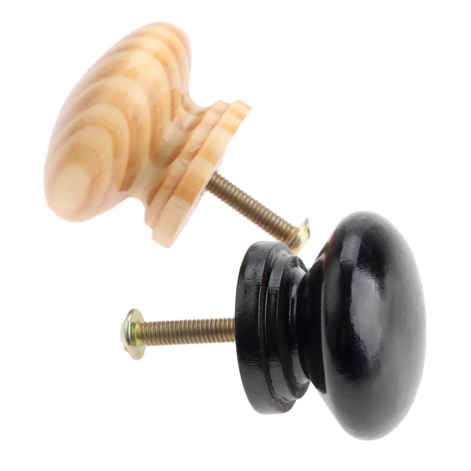 5Pcs Wood Cabinet Drawer Wardrobe Knobs Wooden Furniture Handles Cabinet Knobs and Handles Kitchen Door Pulls Furniture Hardware