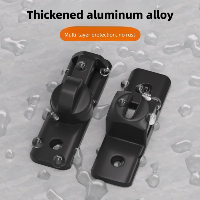 Door Hasp Latch 90/180 Degree Hasp Latches Sliding Door Chain Locks Security Hardware For Window Cabinet Hotel Home