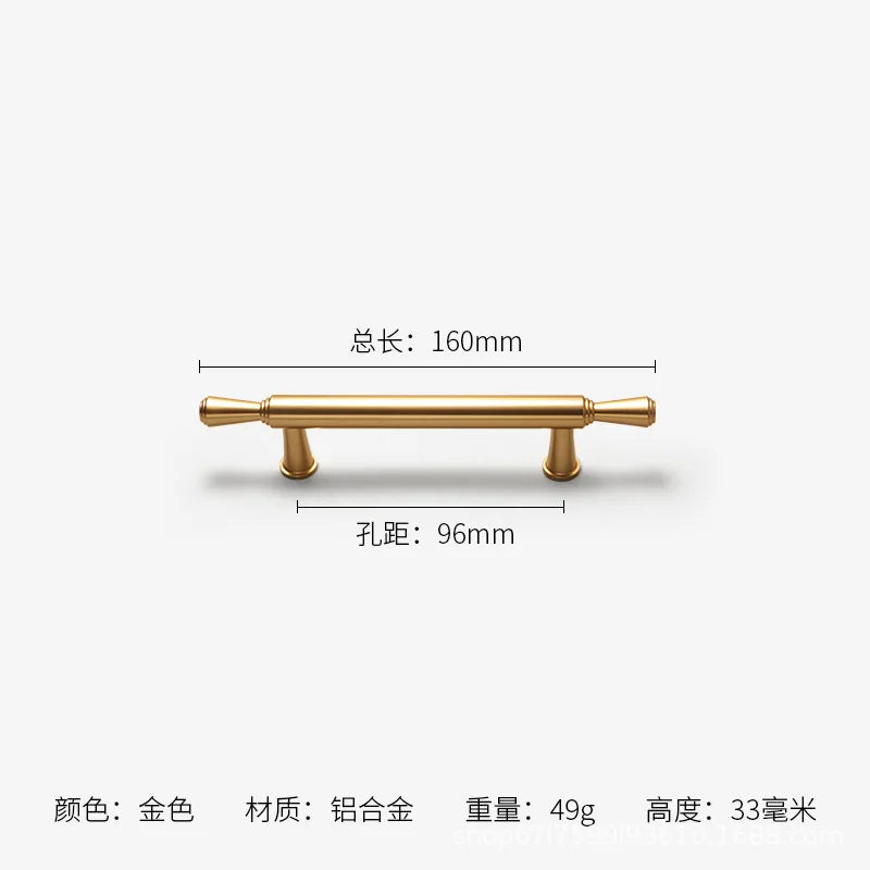 Long Kitchen Cabinet Hardware Cupboard Handles T Bar Furniture Hardware Drawer Pulls Rose Gold Door Handle Kitchen Accessories