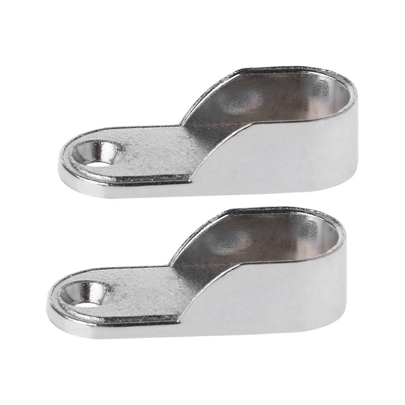 2025 New 2pcs Wardrobe Clothes Tube Support Closet Rod Pole End Bracket Thickening Holder