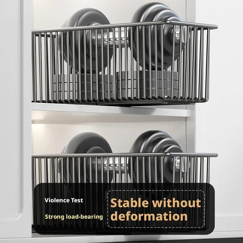 Pull Out Cabinet Organizer Basket Under The Sink Slide-out Drawer Storage Box Kitchen Sideboard Sliding Drawer Rack Shelf