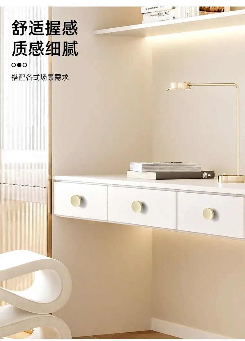 Handles Drawer Cabinet Furniture Kitchen Handles for Cabinet Knob Door Drawer Furniture Kitchen Knob Round Classic Golden Black