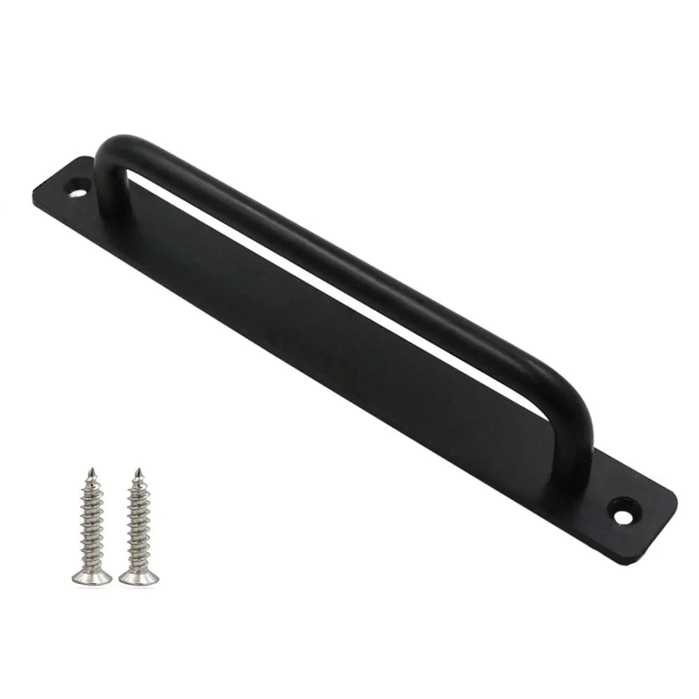 Sliding Door Handle Aluminum Alloy Pull Push Door Handle For Gate Toilet Door Punch-free Pulls Furniture Hardware