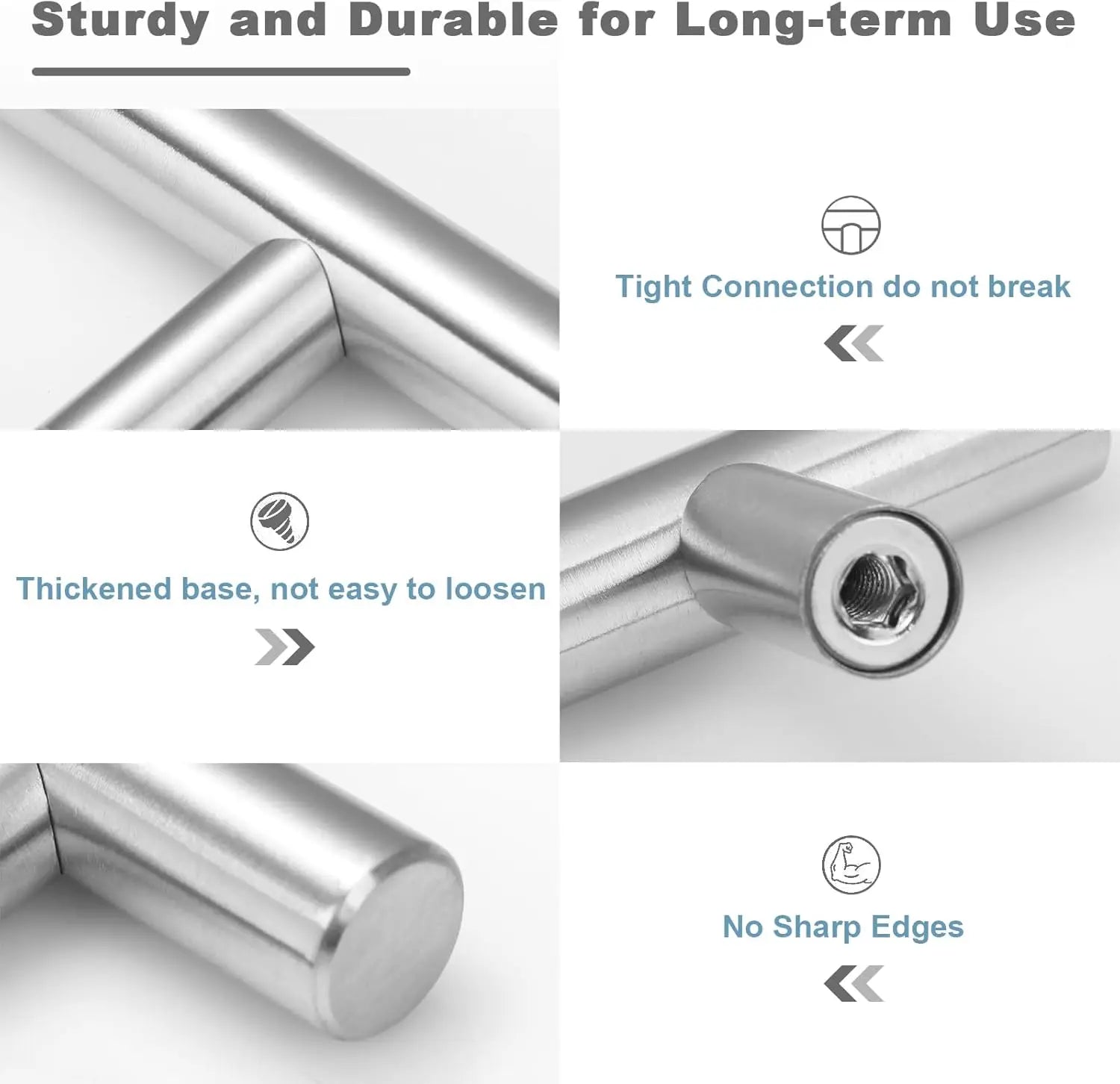 25 Pcs Brushed Nickel Cabinet Handles 3.8 Inch Hole Center Drawer Pulls Cabinet Pulls Kitchen Handles for Drawers, Cupboards