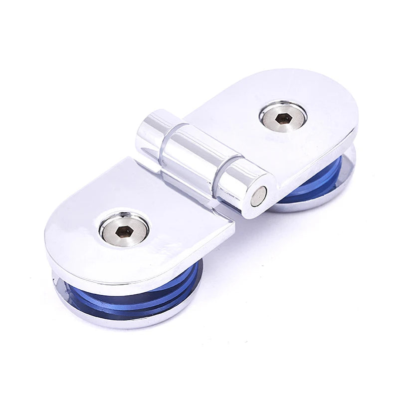 Glass Holder Thickened Glass Door Hinge Double Hinge Cabinet Bathroom Glass Clip Wine Cabinet Glass Window Hinge