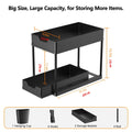 Under Sink Organizer and Storage, Kitchen Organization Rack with Double Sliding Cabinet Drawers, Multi-Purpose Storage Shelf Hol
