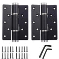2 Pieces Soft Closing Door Hinge Automatic 90° Positioning Hydraulic Door Closer 5 Inch Adjustable Door Closer Hardware
