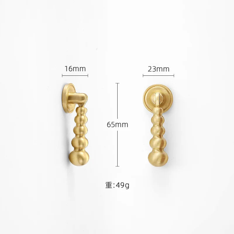 High-end Antique Bronze Door Handles and Knobs Solid Brass Antique Drawer Pulls Kitchen Cupboard Handle Gold Cabinet Handles