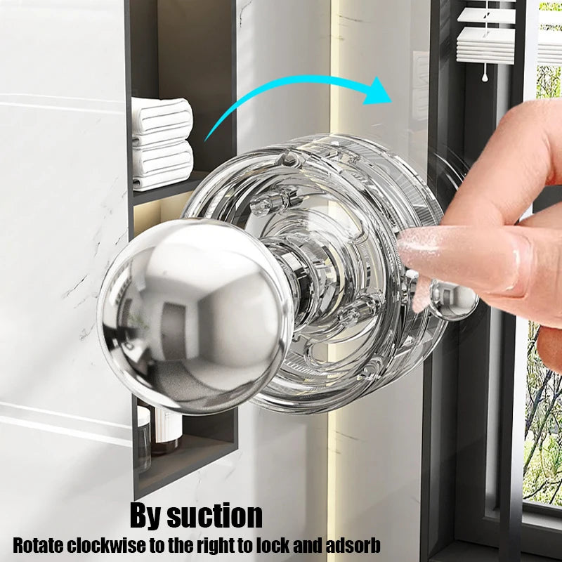 Suction Cup Door Handle Bathroom Bathroom Sliding Door Glass Door Refrigerator Cabinet Toilet Lid Suction Cup Handle