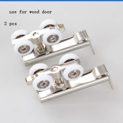 sliding door track hanging rail glass door guide mute push and pull door hanger rail Solid wood doors bathroom fold hanging door