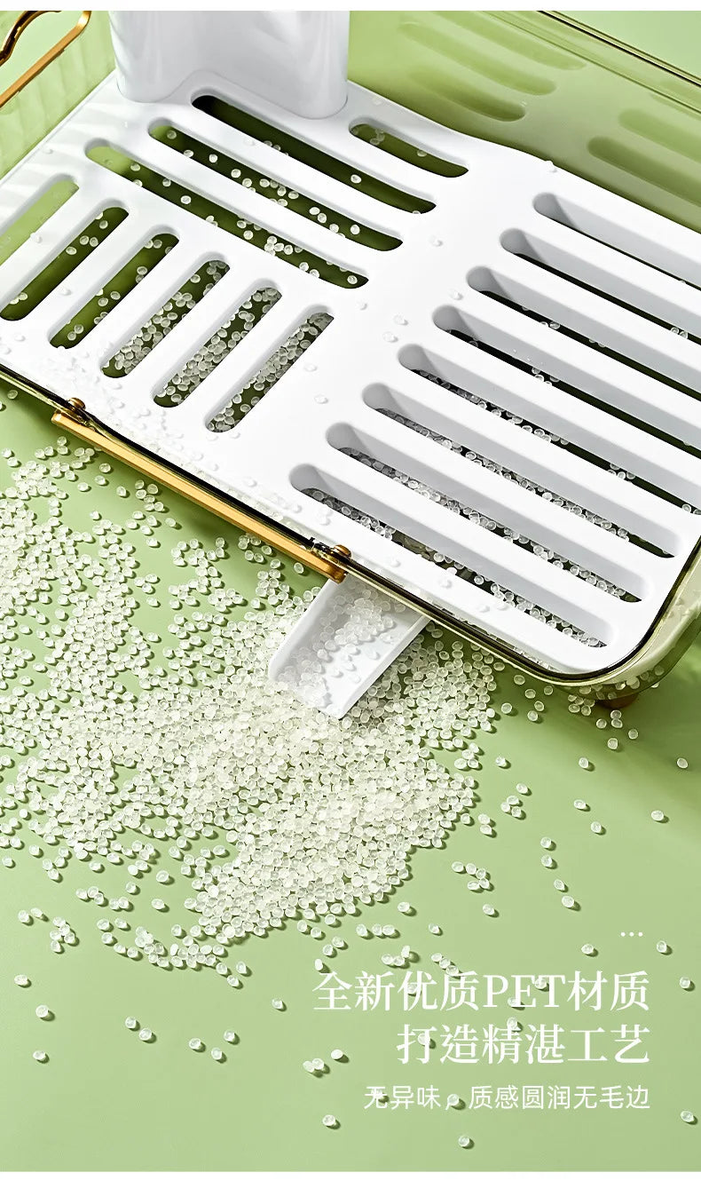 Kitchen Plate Pan Dish Drying Rack Sink Dish Drainer Detachable Rack Organizer Holder for Kitchen Countertop Utensil Holder
