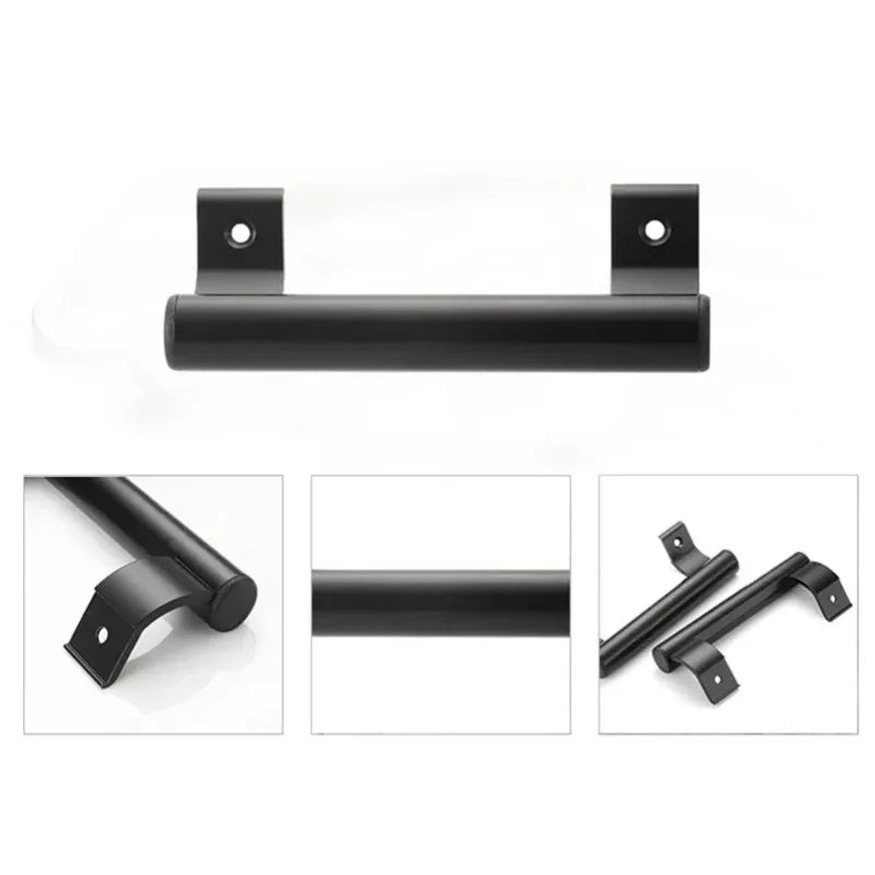 8 Inch Glass Door Pull Handle for Patio Doors Universal Right/Left,Aluminum Alloy Sliding Door Handles Furniture Cabinet Handle