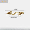 American Cabinet Door Handle Brass Wardrobe Drawers Modern Simple French Nordic Pure Copper Cabinet Gold Drawer Knobs