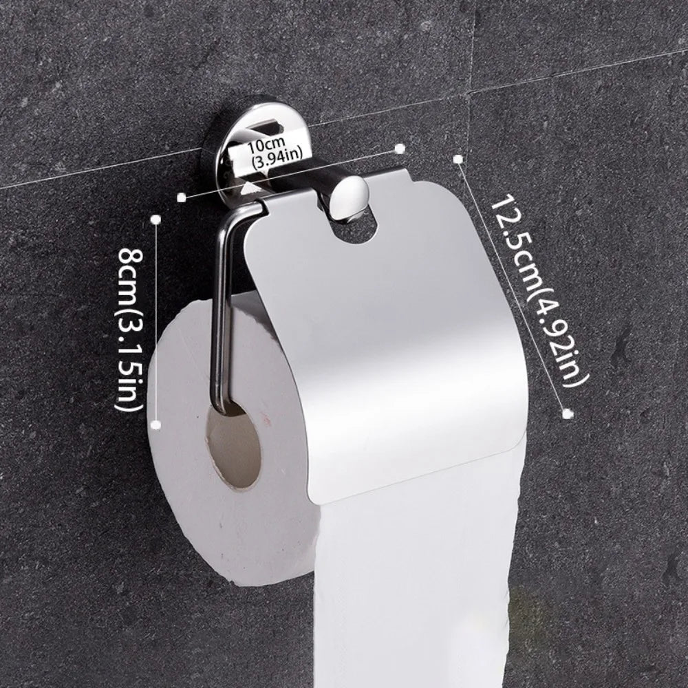 Bathroom Hardware Brushed Nickel Bathroom Accessories 304 Stainless Steel Hook Towel Rack Toilet Paper Holder Toilet Brush