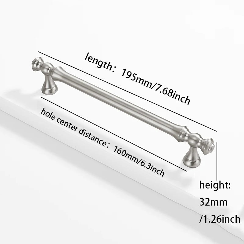 Furniture handles for kitchen cabinets, dressing table drawers, and wardrobes, durable and suitable for home decoration