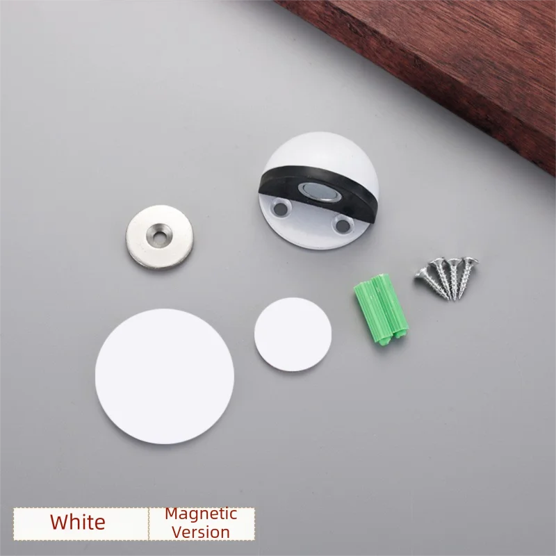 New No-Drill Magnetic Door Stopper - Silicone Anti-Collision Buffer for Glass & Bedroom Doors, Windproof Floor Mount