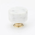 Cylindrical Modern Simple Cabinet Wardrobe Door Handle Drawer Aluminum Alloy Nordic Light Luxury Artificial Marble Handle
