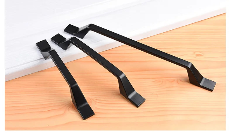 Black Handles Furniture Cabinet Knobs Muebles  Kitchen  Drawer Knobs Cabinet Pulls Cupboard  Knobs