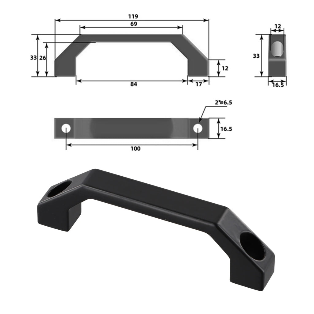 Adaptable For Indoor Decoration Aluminum Alloy Handle Furniture Handle Easy Installation High Strength Lightweight
