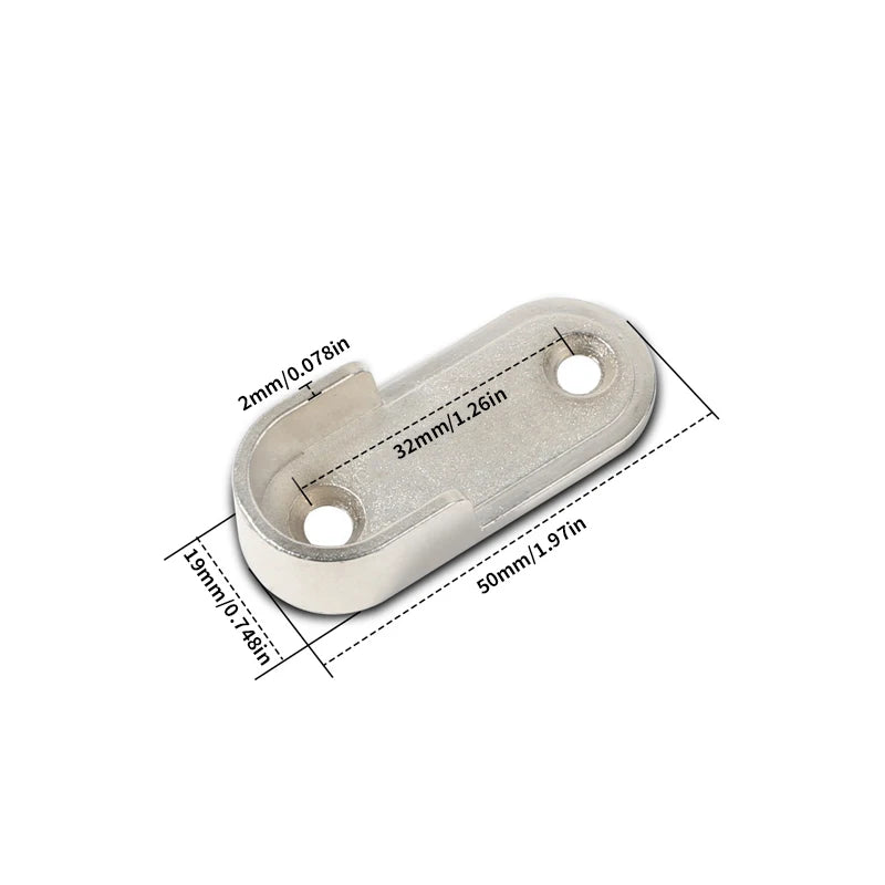 4/8/12pcs Bracket, Hanging clothes rod fixation, wardrobe clothes rail bracket slot, Used for wardrobes, hardware accessories