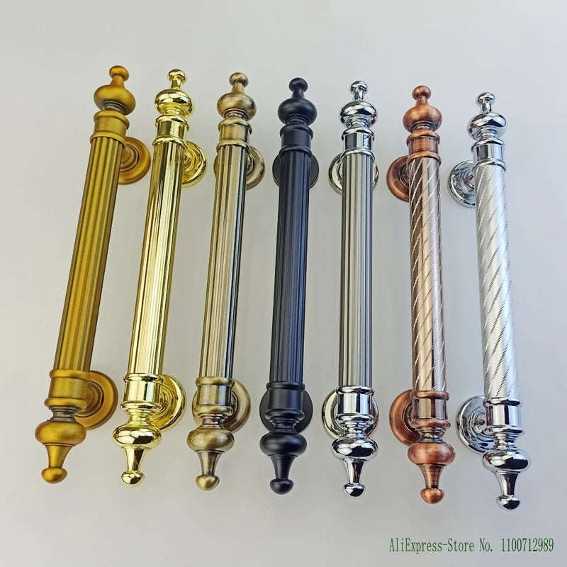 255mm/290mm/345mm Furniture Wooden Door Handle For Bathroom Bedroom Restaurant Sliding Door Handle Wardrobe Gate Pulls Handles