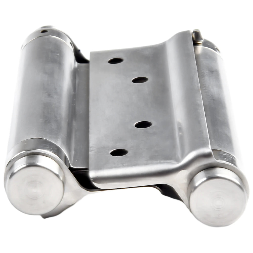 Double Spring Hinge Two-Way Free Door Hinge Stainless Steel  Automatic Door Closing Garage Door Hinges Fence Dedicated Hardware
