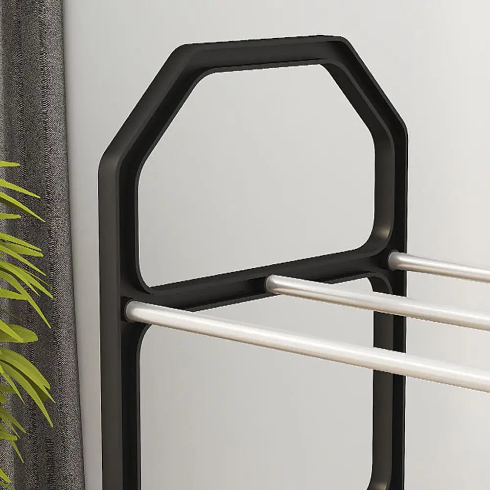 Four Layer Trapezoidal Shoe Rack Multifunctional Easy Assembly Home Dormitory Storage Cabinet for Balcony