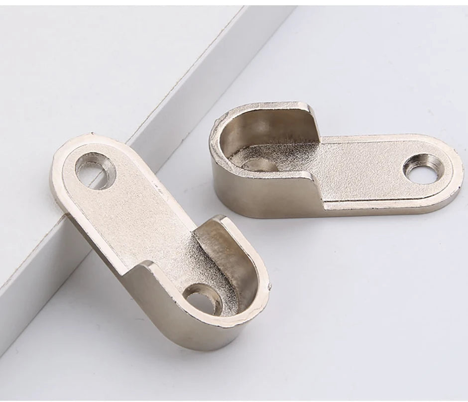 2/4/PCS Wardrobe Clothes Tube Support Closet Rod Pole End Bracket Thickening Holder Cupboard Hardware Furniture Accessories
