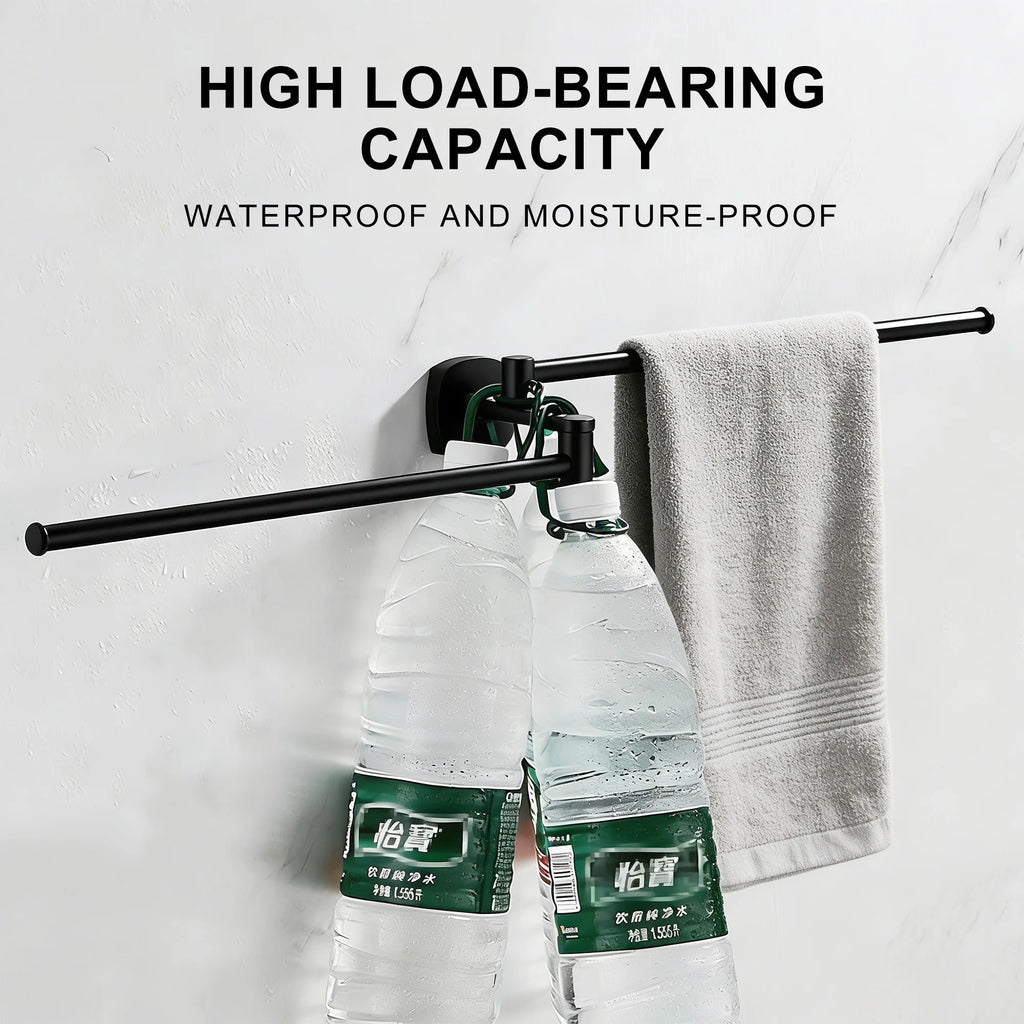 Bathroom towel bar, folding towel rack