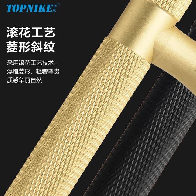 Simple Kitchen Cabinet Wardrobe Door Handles Drawer Knobs and Handles for Furniture Gold Black Knurled Nordic Style