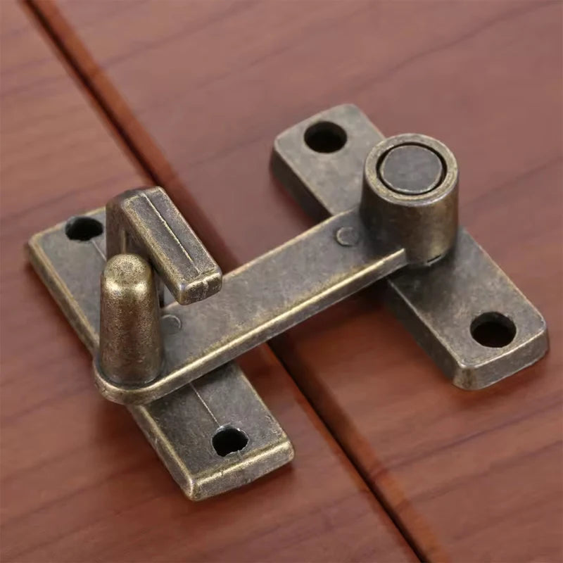 1Set Bronze Sliding Window Door Lock Handle Metal Door Latch Guard Latch Bolt Home Safety Chain Door Home Hardware