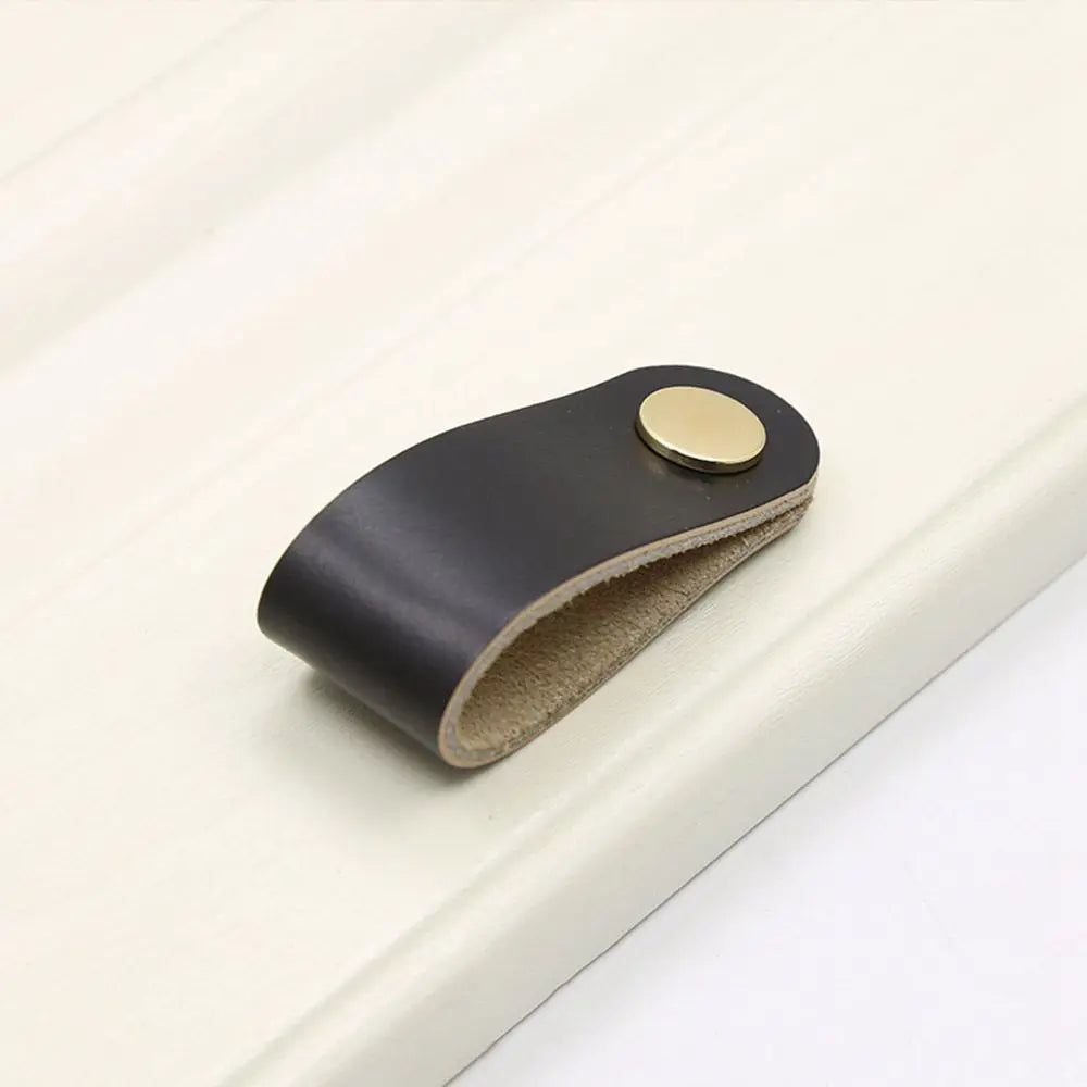 Nordic Modern Style Soft Kitchen Wardrobe Cabinet Environmentally Door Pulls Drawer Handle Furniture Knobs Leather Handle