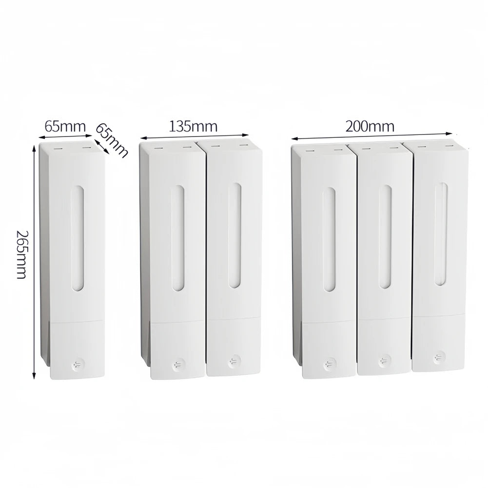 Bathroom Organization Bathroom Dispenser 265x135x65mm Easy Installation Method Upgraded Anti-slip Button Public Place Use