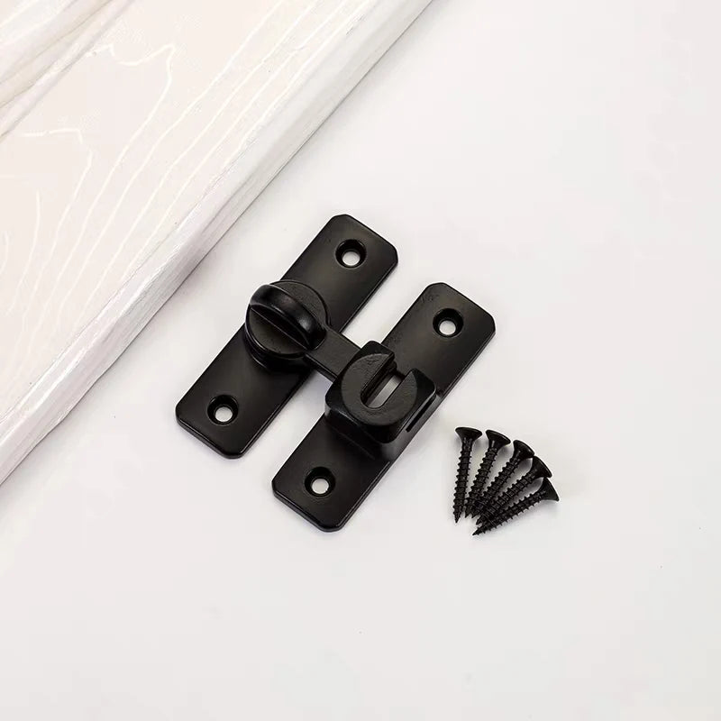 90 Degree Window Drawers Cabinet Locks Stainless Steel Hook Latch Barn Door Latch Bolt Hooks Sliding Gate Buckles Hardware