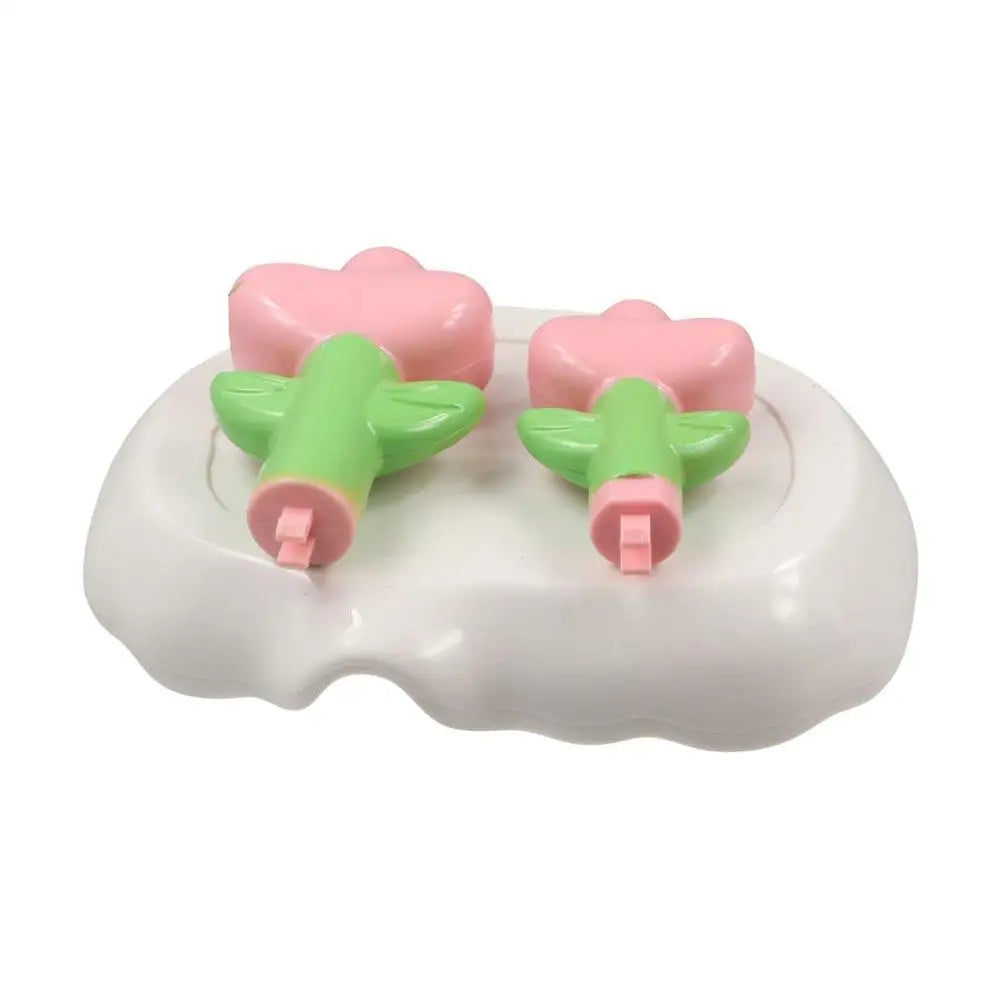 Bathroom Accessories Creative Flower Decor Soap Dish Cute Non-slip Soap Holder Plastic Portable Drain Soap Tray Storage