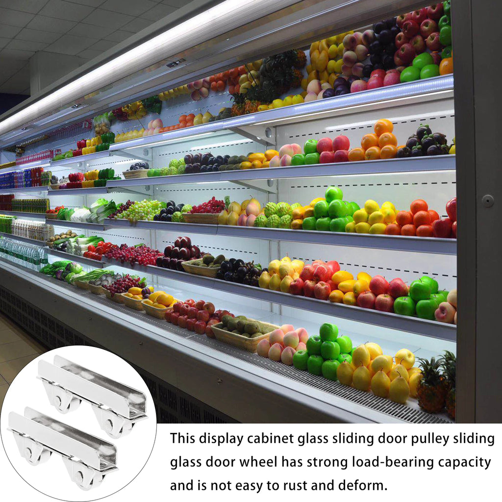 10pcs Sliding Door Wheels For Cabinet Rails Slides Chute Cabinets Roller Pulley Furniture Cabinets Glass Sliding Door Wheel
