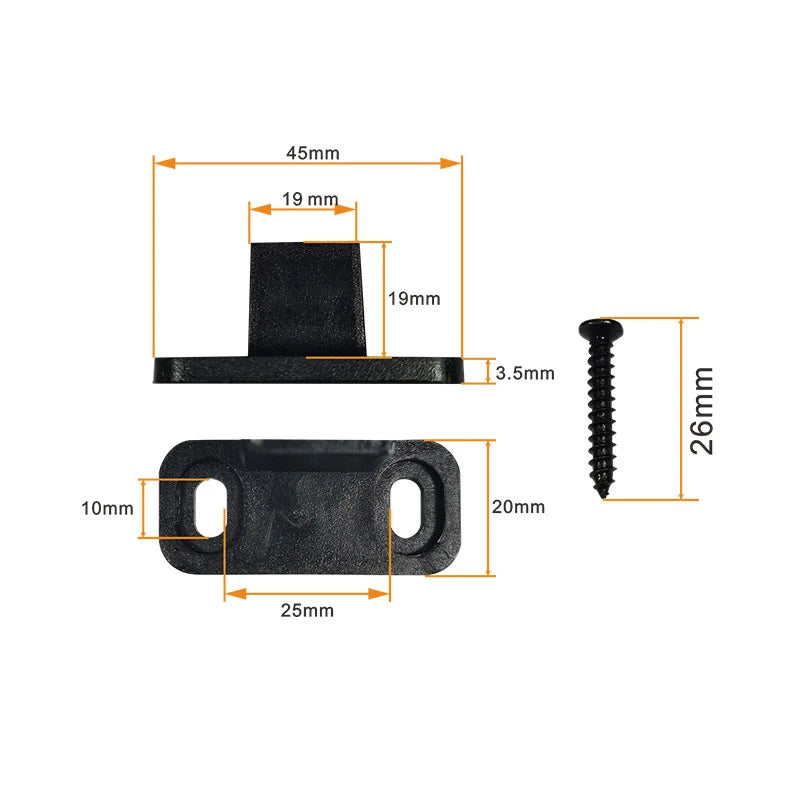 2PCS Barn Door Sliding Door Slides Rails Floor Guide Stay Roller For Sliding Barn Door Bottom Swing Stopper Hardware Accessories