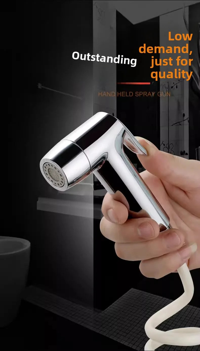 Bathroom accessories, handheld water toilet, dispenser, sprayer, flexible spring shower head, explosion-proof hose, cleaning set