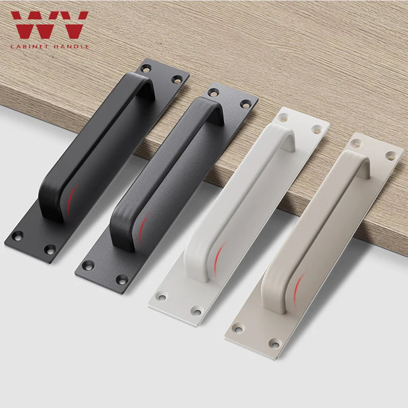 WV No-drill door handle aluminum alloy small handle for wooden doors windows, sliding doors, glass sliding doors cabinet drawers