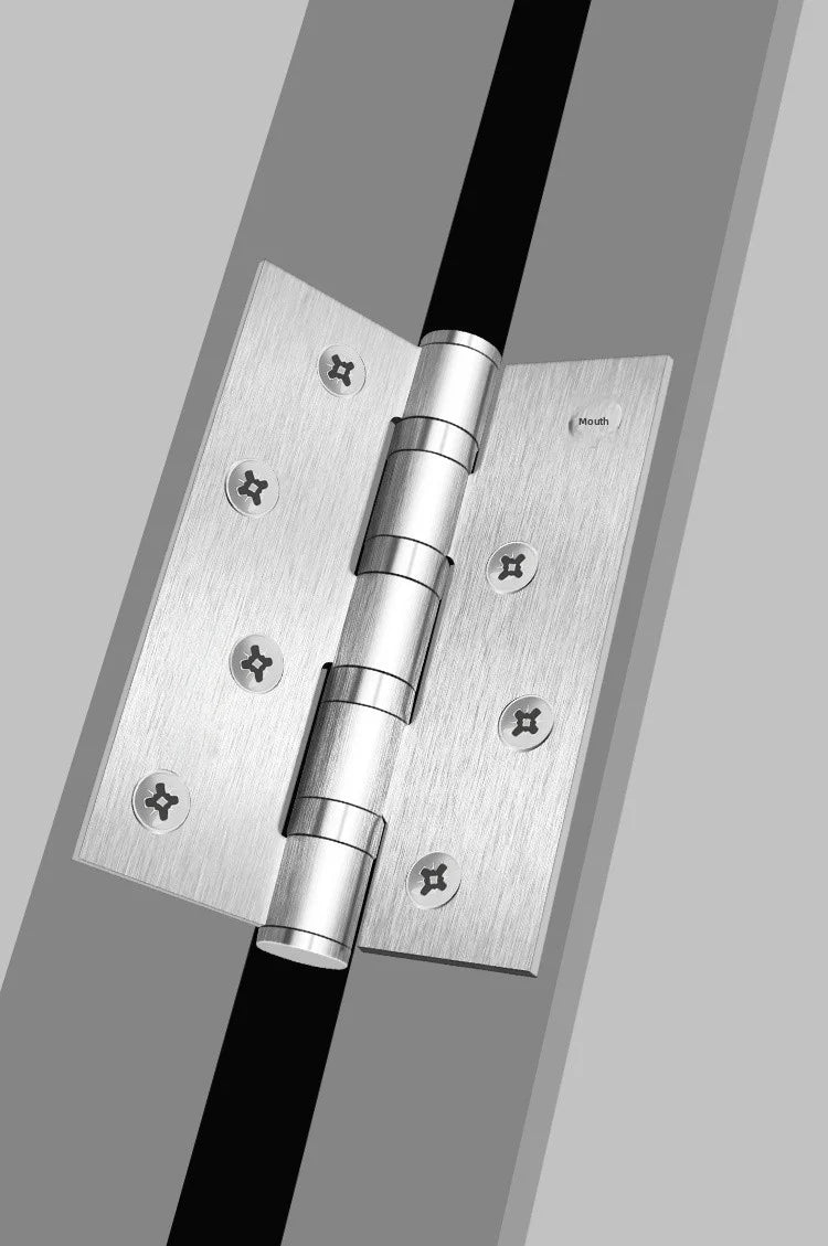 A Pair Of Stainless Steel Door Butt Hinges Furniture Hardware Decorative Accessories 4/5 Inch High-Quality Folding Hinges