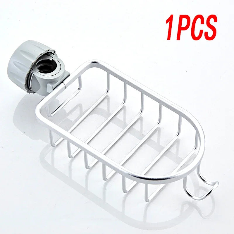Bathroom Faucet Storage Rack Shower Soap Holder Bathroom Organization Shower Shelves Bathroom Accessories