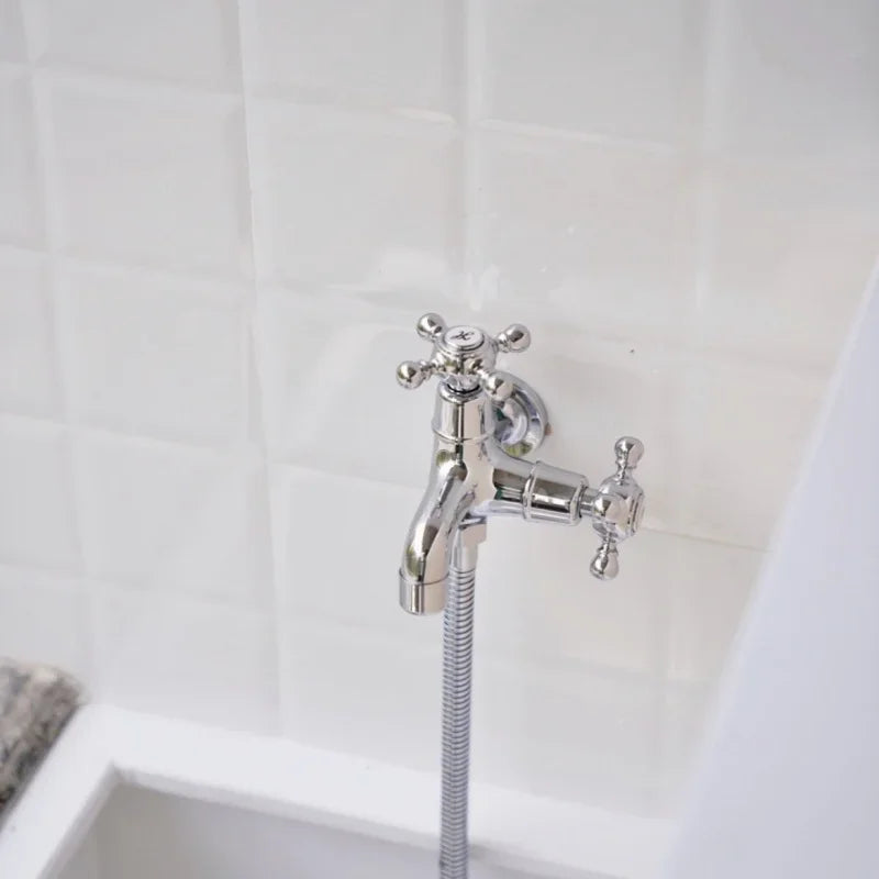 Wall Mounted Sink Faucet Kitchen G1/2 Water Tap Hand Wash Basin Faucet Household Items Single Handle Tap Bathroom Accessories