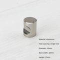Round Knob Single Hole Furniture Handle Silver Modern Cabinet Pulls Space Aluminum Convenient Furniture Knobs Drawer