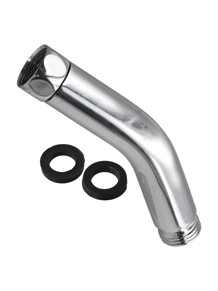 Bathroom Upgrade Chrome Hand Shower Connector Easy Install Shower Head Connector Stainless Steel Hassle-Free Setup